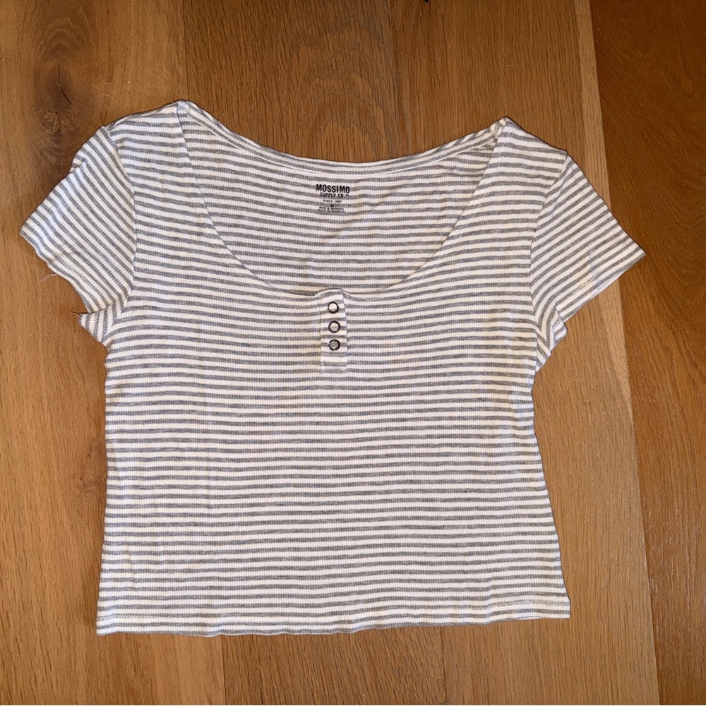Striped Henley Top
